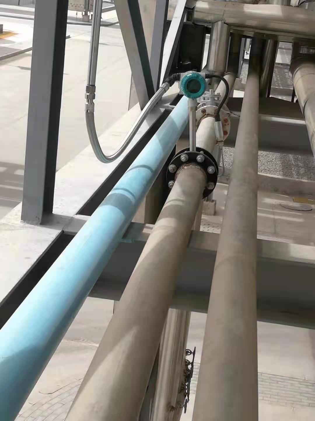 化工厂涡街流量计，安装调试完毕-今年会